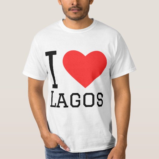 Ik hou van lagos t-shirt (Voorkant)
