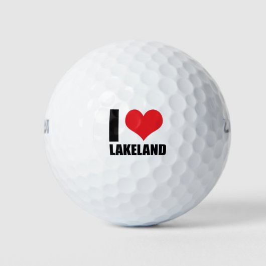 Ik hou van Lakeland Golfballen (Voorkant)