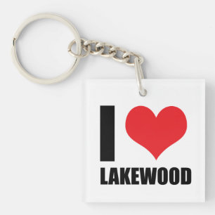 Ik hou van Lakewood Sleutelhanger