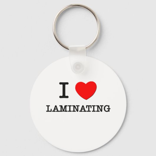 Ik hou van Lamining Sleutelhanger (Voorkant)