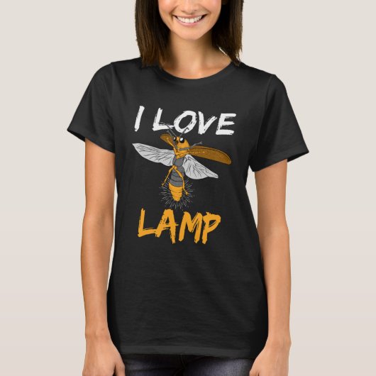 Ik hou van Lamp Insect Firefly Collectie T-shirt (Voorkant)