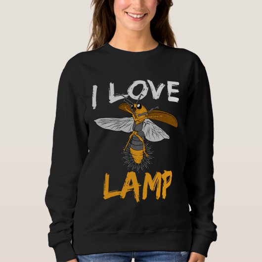 Ik hou van Lamp Insect Firefly Collectie Trui (Voorkant)