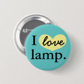 Ik hou van lamp. ronde button 5,7 cm (Voorkant /achterkant)