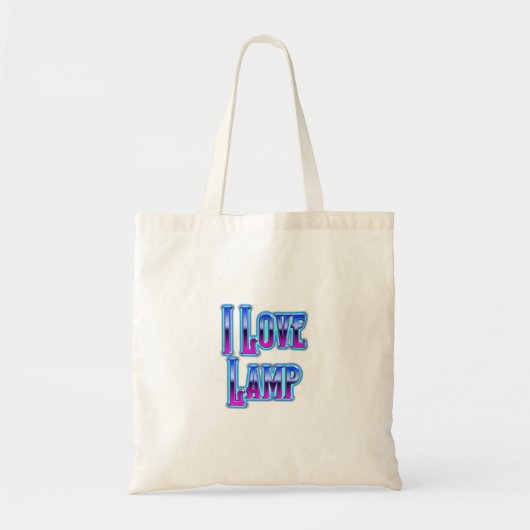 Ik Hou Van Lamp Tote Bag (Voorkant)