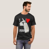 Ik hou van Lampasas George de Llama witte brief T-shirt (Voorkant volledig)