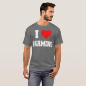 Ik hou van landbouw t-shirt (Voorkant volledig)