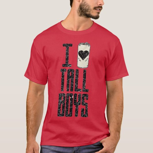 Ik hou van lange jongens t-shirt (Voorkant)