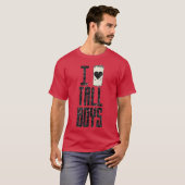 Ik hou van lange jongens t-shirt (Voorkant volledig)