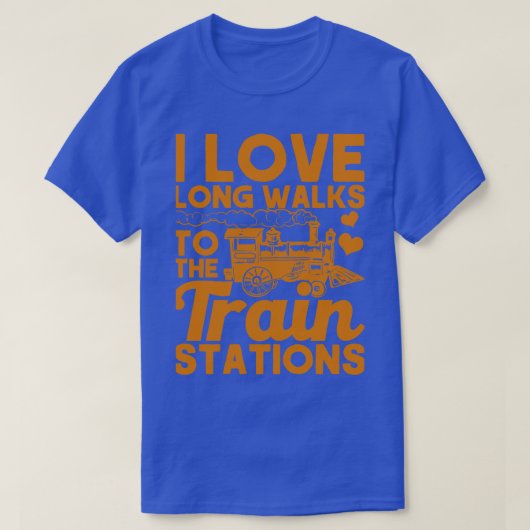 Ik hou van lange looptijden voor treinstations Rai T-shirt (Design voorkant)