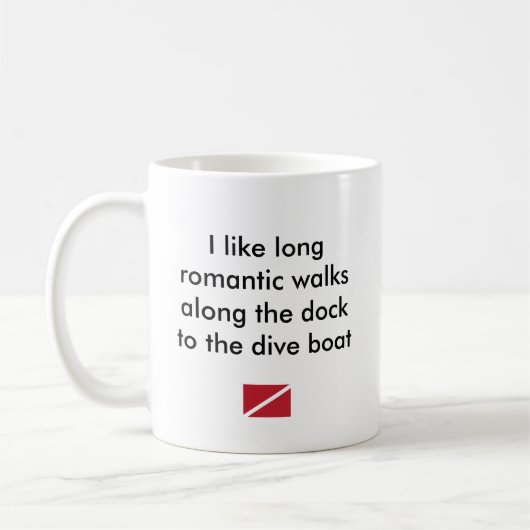 Ik hou van Lange Romantische...duikboot Koffiemok (Links)