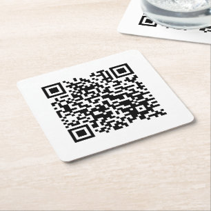 Ik hou van Laos (Khoy Huk Lao) Flag QR Code   Lao  Kartonnen Onderzetters