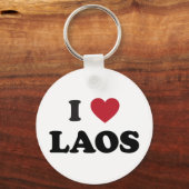 Ik hou van Laos Sleutelhanger (Voorkant)