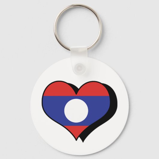 Ik hou van Laos Sleutelhanger (Voorkant)