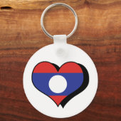 Ik hou van Laos Sleutelhanger (Voorkant)
