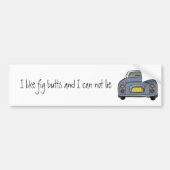 Ik hou van Lapis Grey Figaro Car Bumpersticker (Voorkant)