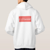 Ik hou van Laravel Hoodie (Achterkant)