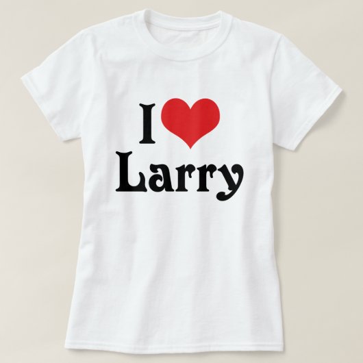 Ik hou van Larry T-shirt (Design voorkant)