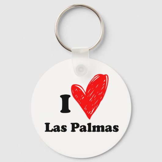 Ik hou van Las Palmas Sleutelhanger (Voorkant)
