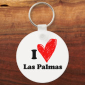 Ik hou van Las Palmas Sleutelhanger (Voorkant)