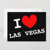 Ik hou van Las Vegas briefkaart |  adres (Voorkant / Achterkant)