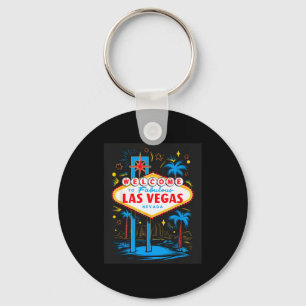 Ik hou van Las Vegas Nevada City Vegas Souvenir La Sleutelhanger