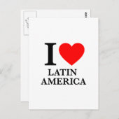 Ik hou van Latijns-Amerika Briefkaart (Voorkant / Achterkant)