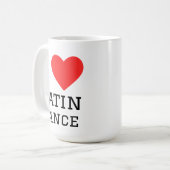 Ik hou van Latijnse dans Koffiemok (Voorkant links)