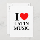 Ik hou van Latijnse muziek Briefkaart (Voorkant / Achterkant)