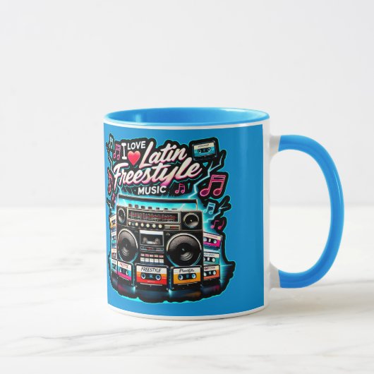 Ik hou van Latin Freestyle muziek Mok (Rechts)