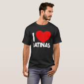 Ik hou van Latinas Rode Hart Latina Vriendin Ik ho T-shirt (Voorkant volledig)
