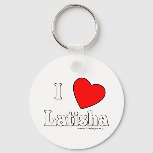 Ik hou van Latisha Sleutelhanger (Voorkant)