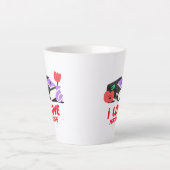 Ik hou van latte Mok leren (Voorkant)