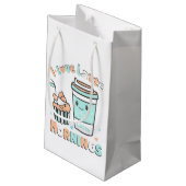 Ik hou van Latte Mornings Gift Bag Klein Cadeauzakje (Achterkant Gekanteld)