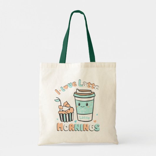 Ik hou van Latte Mornings Tote Bag (Achterkant)