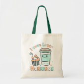 Ik hou van Latte Mornings Tote Bag (Voorkant)