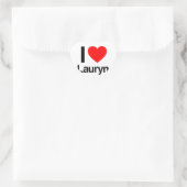 ik hou van lauryn hart sticker (Tas)