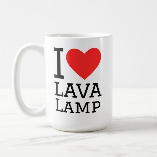 Ik hou van lavalamp koffiemok (Links)