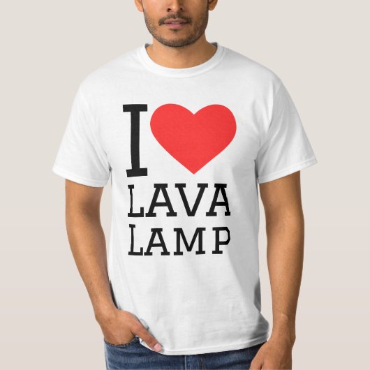 Ik hou van lavalamp t-shirt (Voorkant)