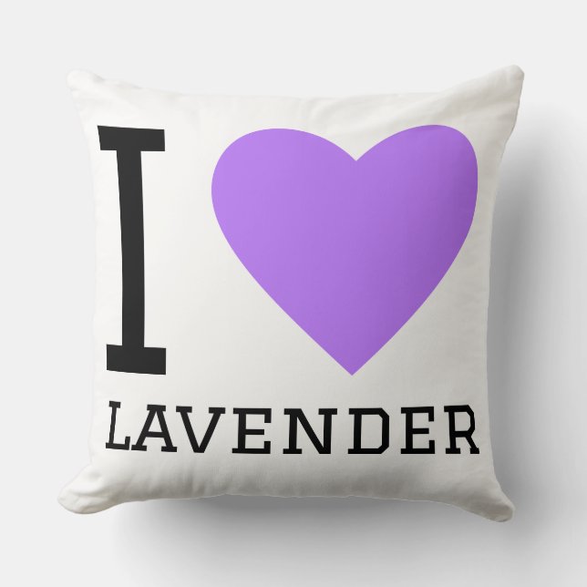 Ik hou van lavendel kussen (Voorkant)