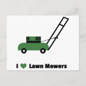 Ik hou van Lawn Mowers Briefkaart (Voorkant)