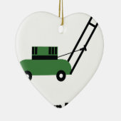 Ik hou van Lawn Mowers Keramisch Ornament (Rechts)