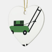 Ik hou van Lawn Mowers Keramisch Ornament (Links)
