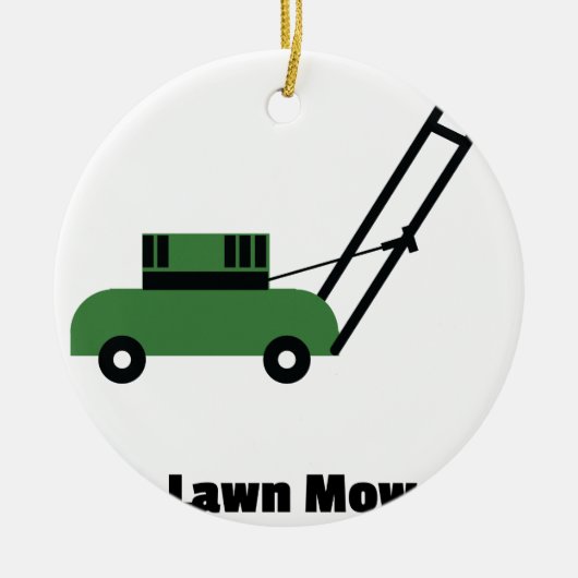 Ik hou van Lawn Mowers Keramisch Ornament (Voorkant)