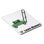 Ik hou van Lawn Mowers Notitieblok (Schuin)