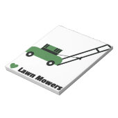 Ik hou van Lawn Mowers Notitieblok (Linkerzijde)