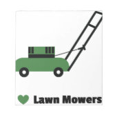 Ik hou van Lawn Mowers Notitieblok (Voorkant)