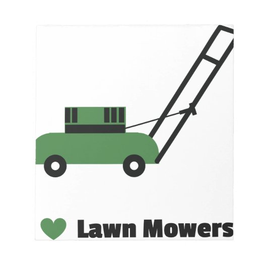 Ik hou van Lawn Mowers Notitieblok (Voorkant)