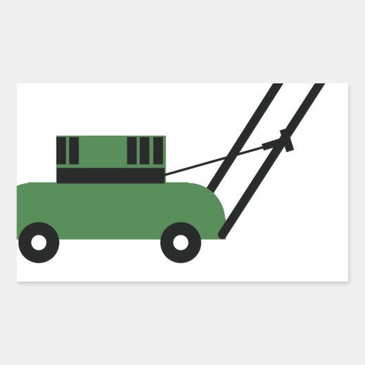 Ik hou van Lawn Mowers Rechthoekige Sticker (Voorkant)
