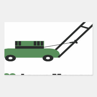 Ik hou van Lawn Mowers Rechthoekige Sticker