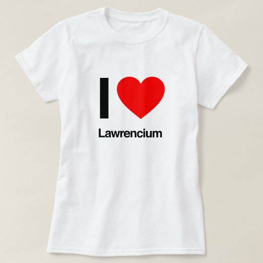 Ik hou van Lawrencum T-shirt (Design voorkant)